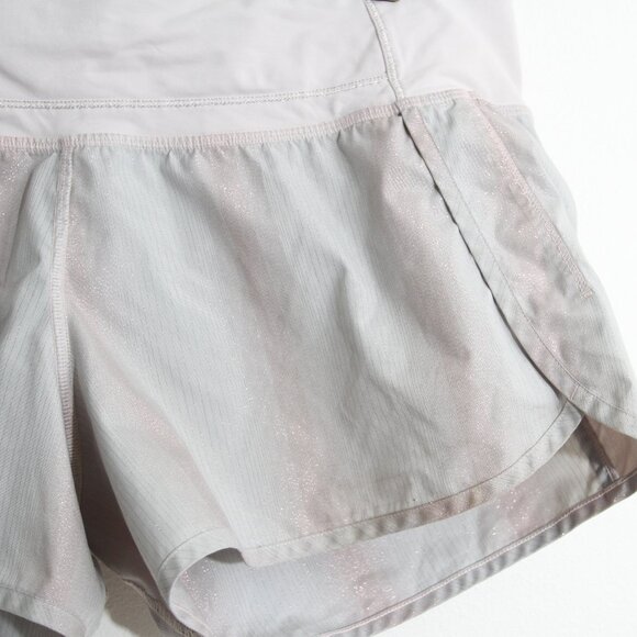 Lululemon Run Times Short *2-way Stretch Shimmery Sparkle Stripe Liner Size 10 - Picture 6 of 16